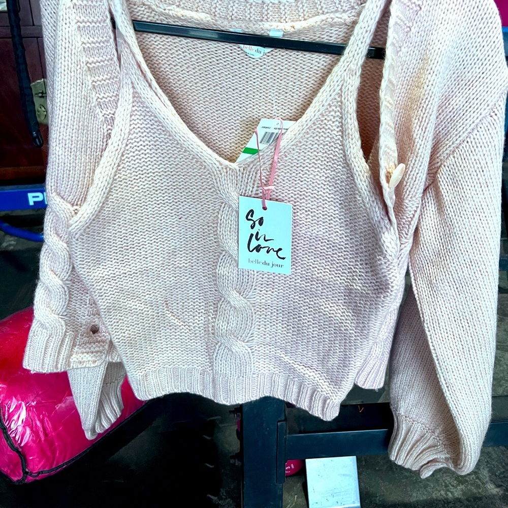 Cardigan w/ built in cami